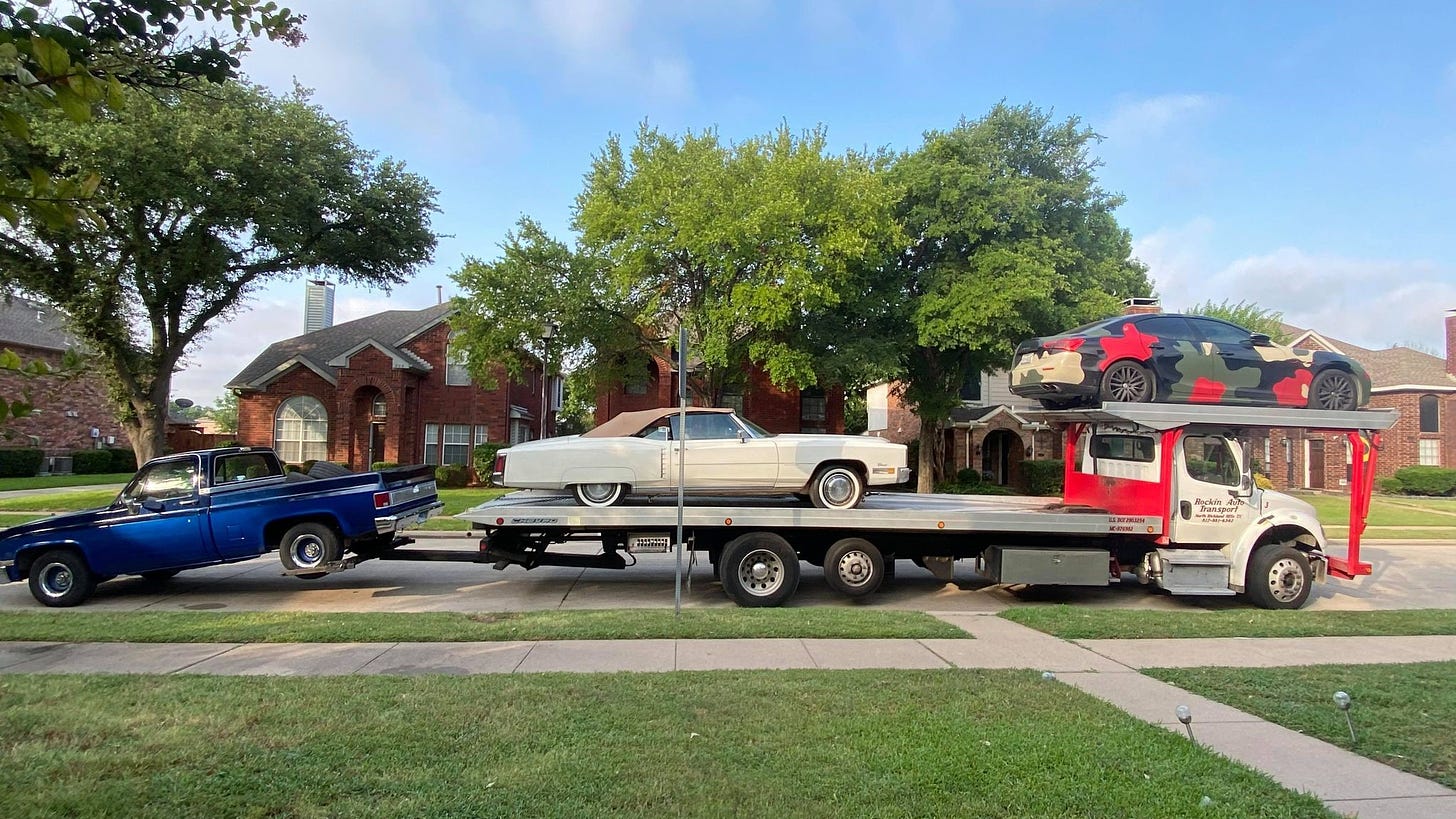 Three vehicles were towed from an Ashford Drive home on June 23.