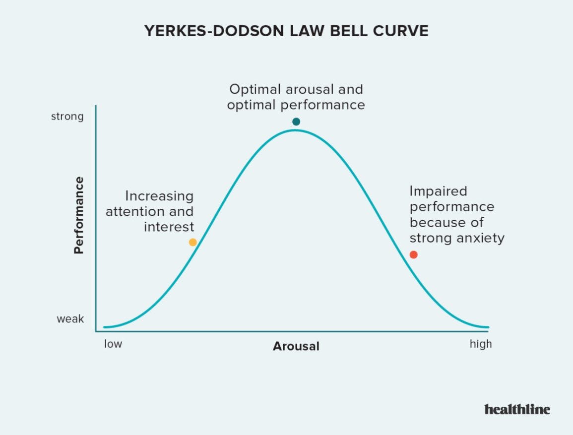 Yerkes-Dodson Law: How It Correlates to Stress, Anxiety, Performance