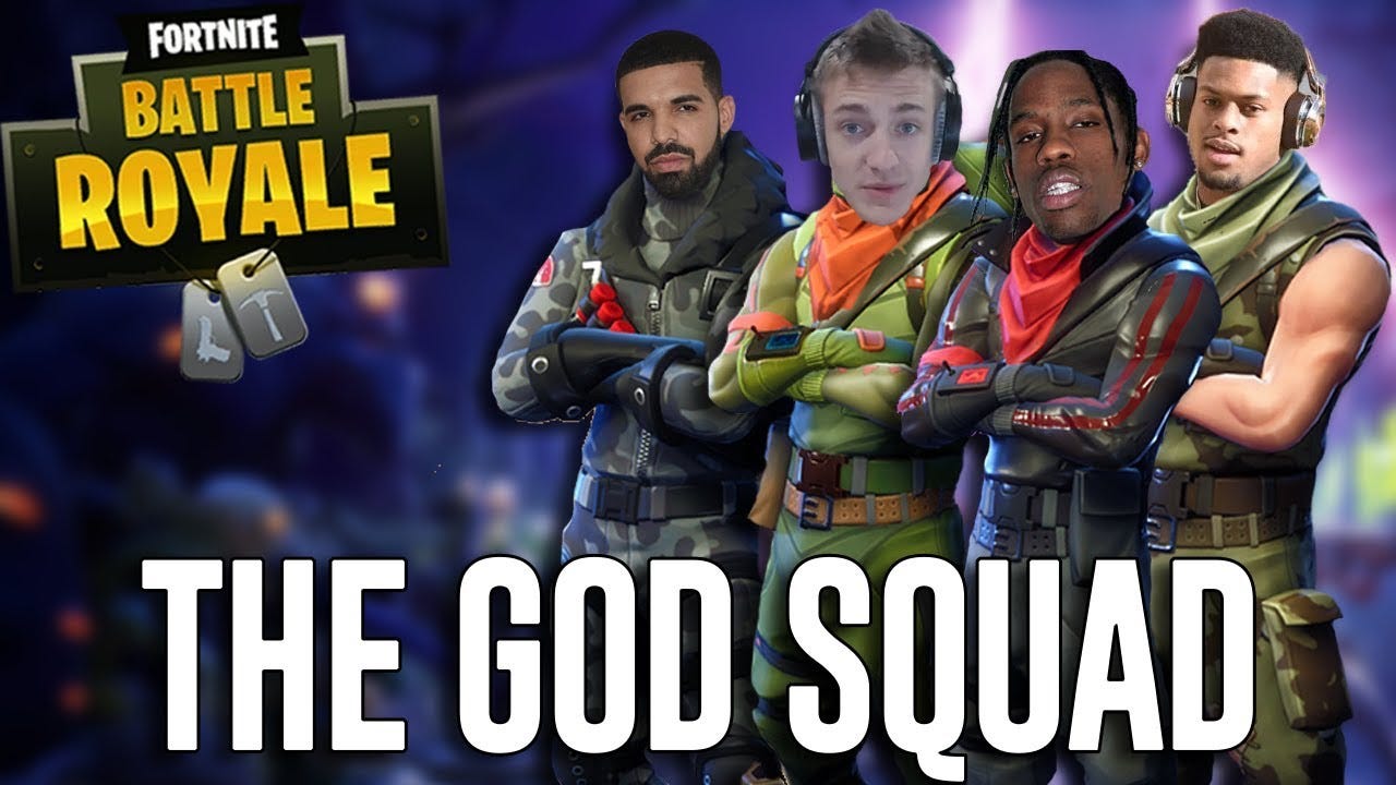 Squads with Ninja, Drake, Travis Scott and JuJu!! - Fortnite Battle Royale  Gameplay - YouTube