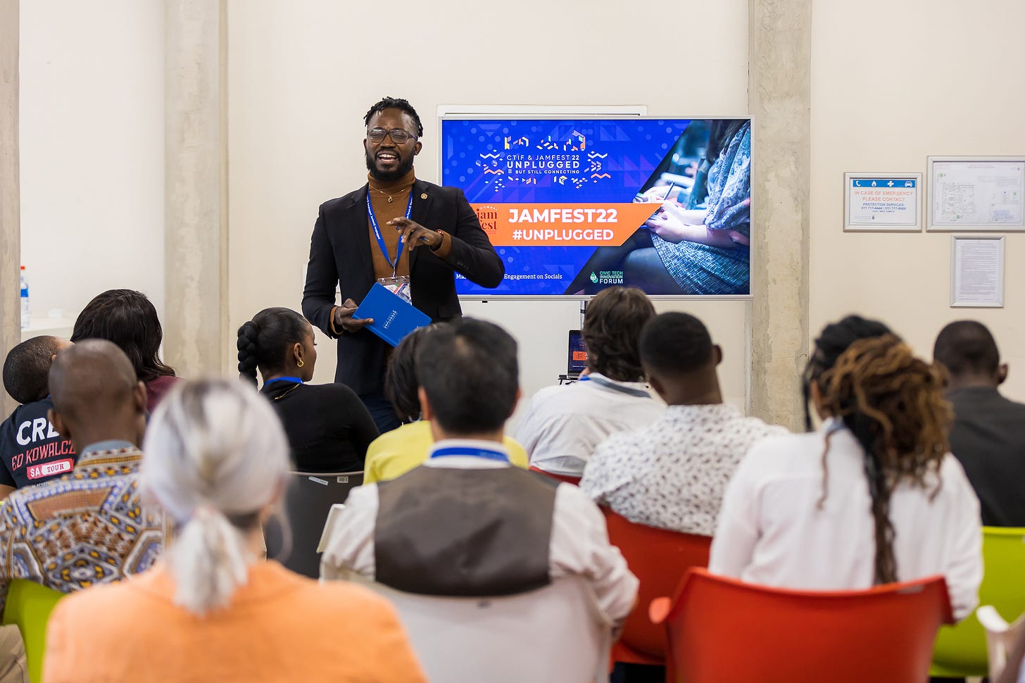 Emmanuel Agbeko Gamor, Innovation Orchestrator, #Jamfest2022 Socials for Civic Organizations Masterclass, Tshimologong Precinct, Braamfontein Johannesburg, South Africa