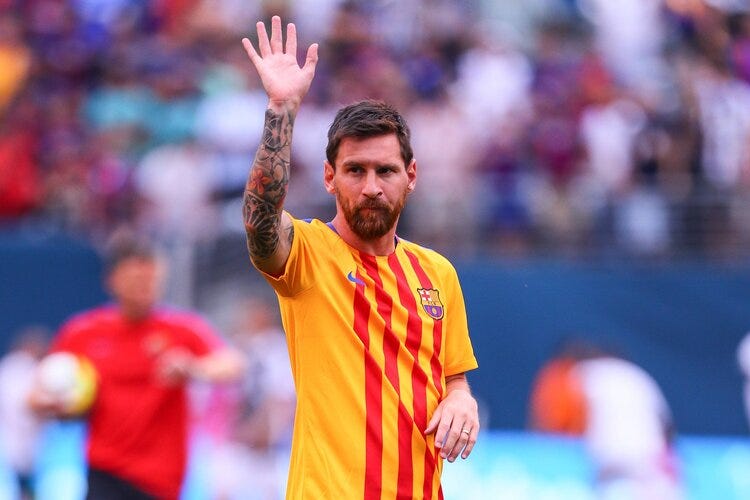 The beginning of the end: Lionel Messi in Catalan colours