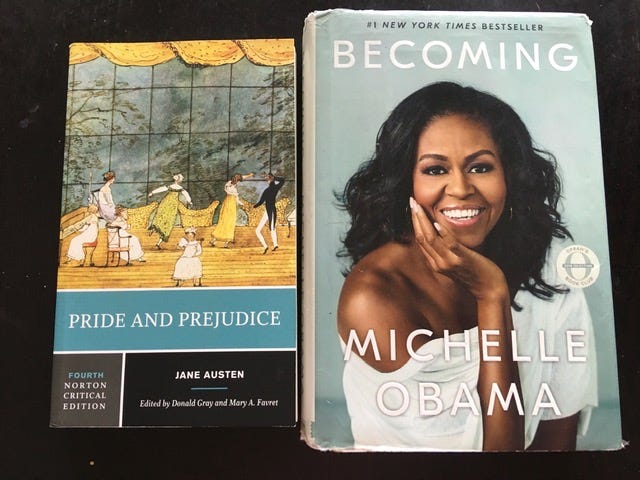 Michelle Obama's Memoir has parallels to Jane Austen's Pride and Prejudice