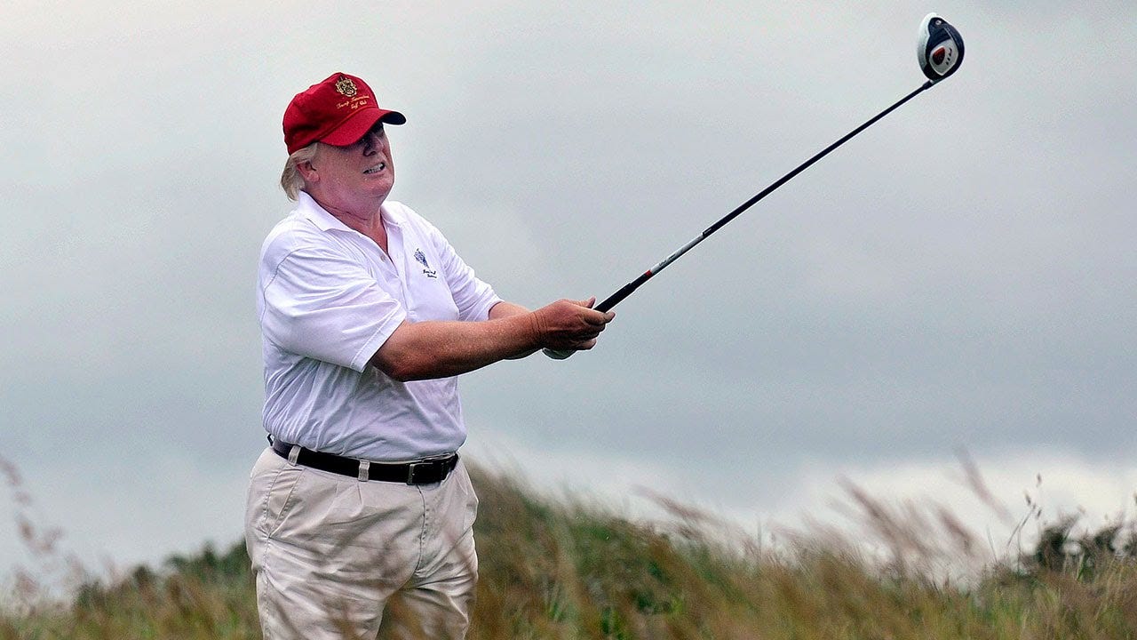 How many times has President Donald Trump played golf while in office?