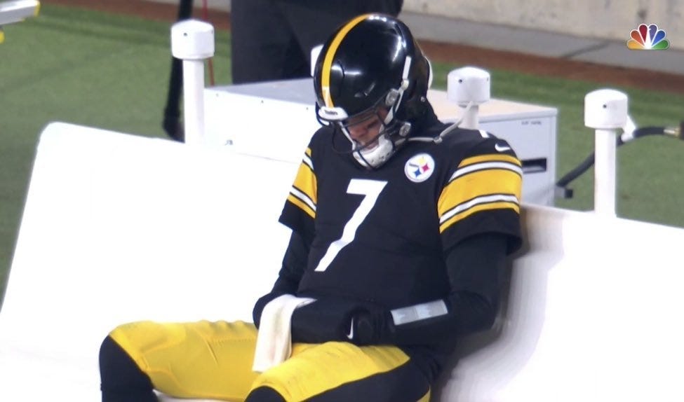 Sad Ben Roethlisberger On the Bench Became NFL Fans' New Favorite Meme