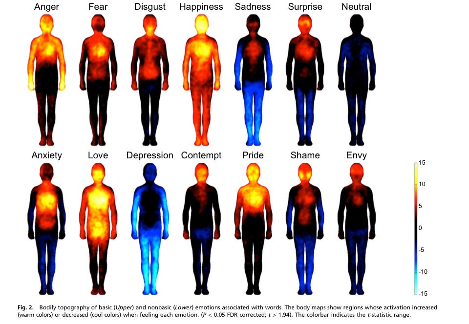 Body maps of the emotions | Heroes Not Zombies