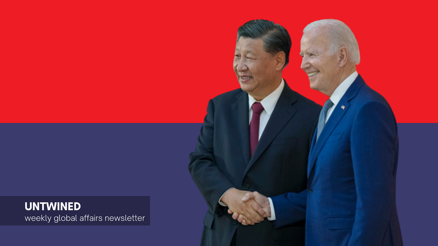 Chinese President Xi Jinping (left) and US President Joe Biden (Image: Twitter/@POTUS; modified for collage)