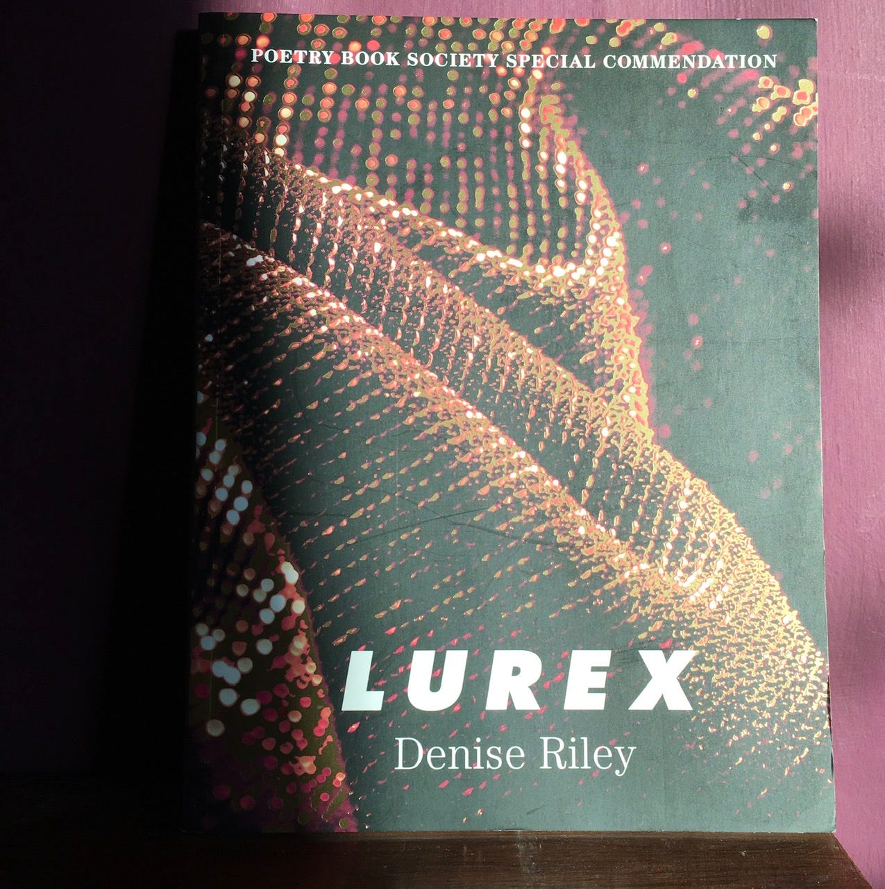 Photo of Denise Riley's book Lurex