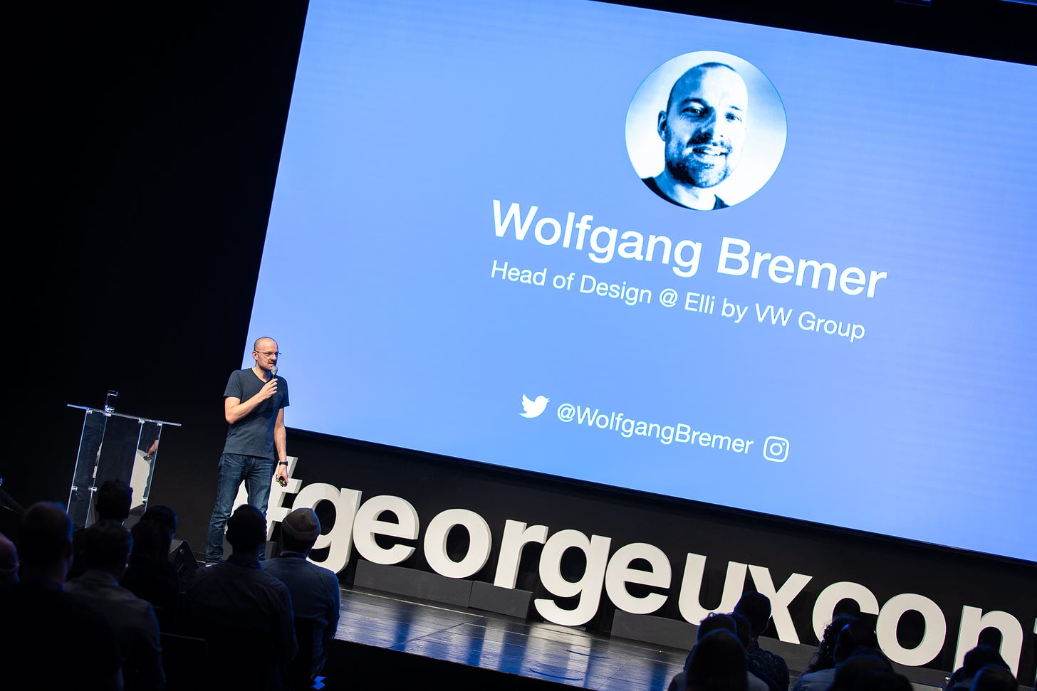 Wolfgang Bremer is giving his talk “Human Centered Design Leadership” at the George UX Conference 2022 in Vienna, Austria