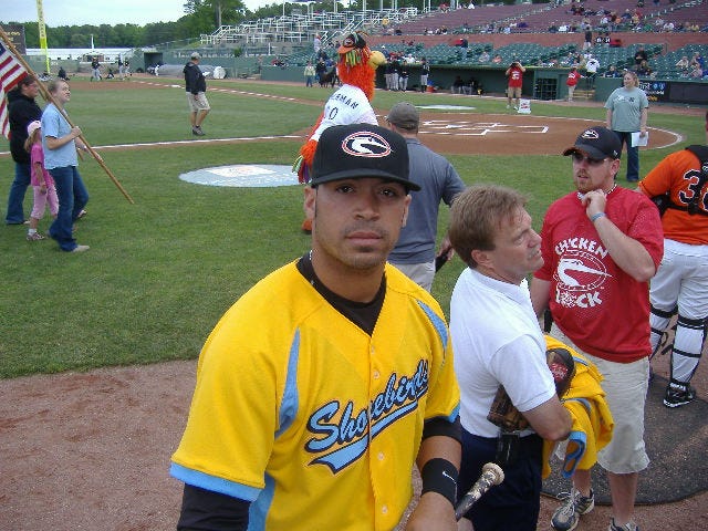 This week's Shorebird of the Week was dressed in gold last Friday - a generous fan paid for the shirt of his back, along with shirts of Anthony's teammates.