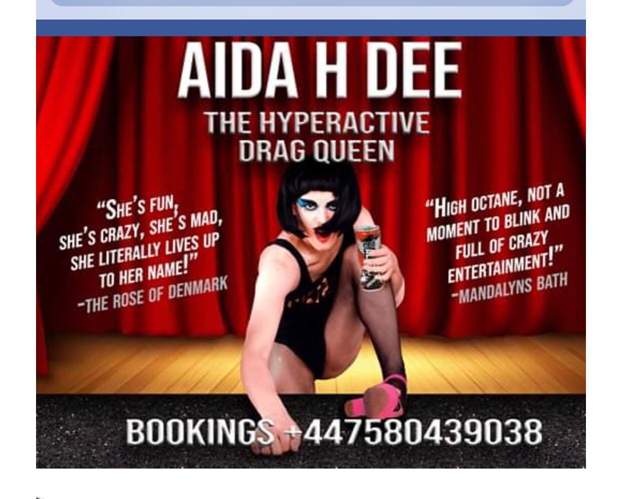 Aida H Dee The Storytime Drag Queen