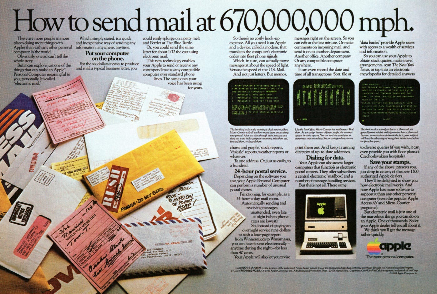 Apple III advertisement from 1983