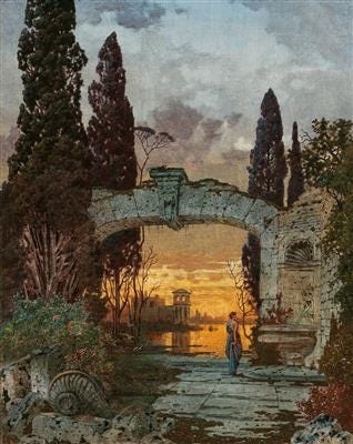 An Arcadian Landscape by Ferdinand Knab on artnet