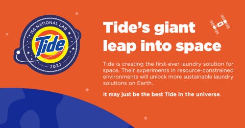 Tide to Design First Laundry Detergent for Space, To Begin Stain Removal  Testing on International Space Station in 2022 | Business Wire