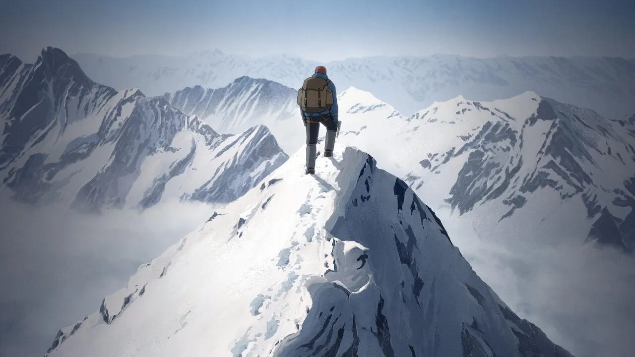 Habu at the peak of Everest.