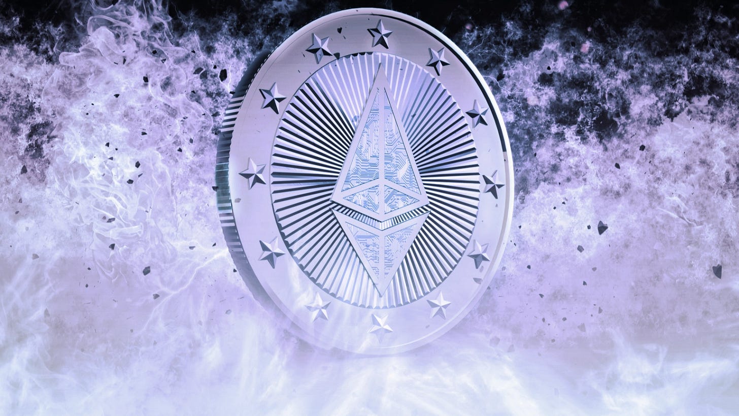 Ethereum burning. Image: Shutterstock