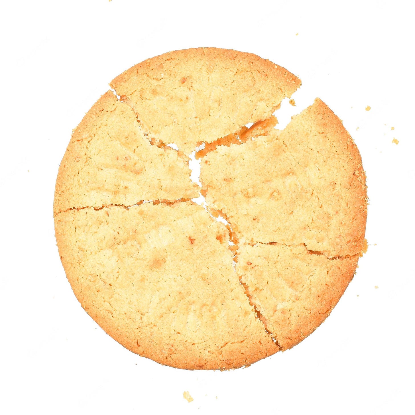 Premium Photo | Broken biscuit isolated on white background with clipping  path