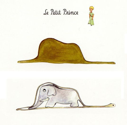 The copy in our house is missing the first page, so thankyou internet! |  The little prince, The little prince illustration, Elephant