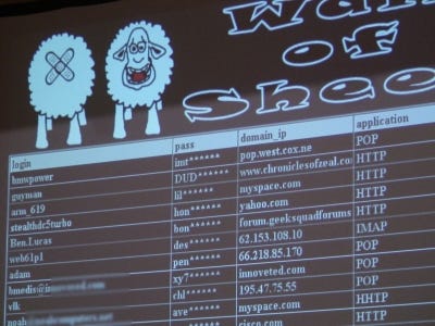 Wall of Sheep at DEFCON illustrates what not to do | ZDNet