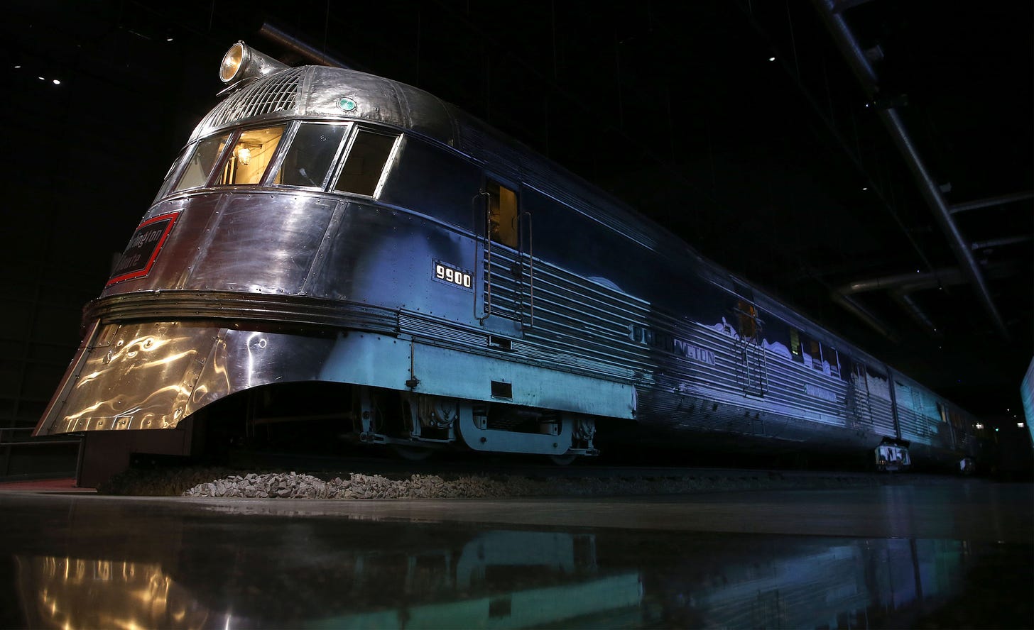 The refurbished Pioneer Zephyr train at MSI – Chicago Tribune