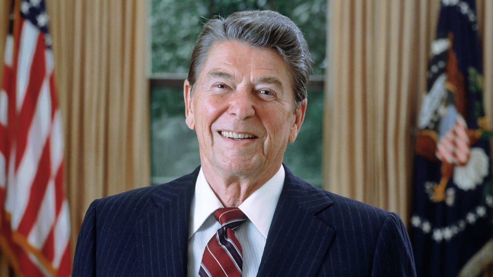 Ronald Reagan, “The Gipper”, som han kallades. USA:s president under 1980-talet.