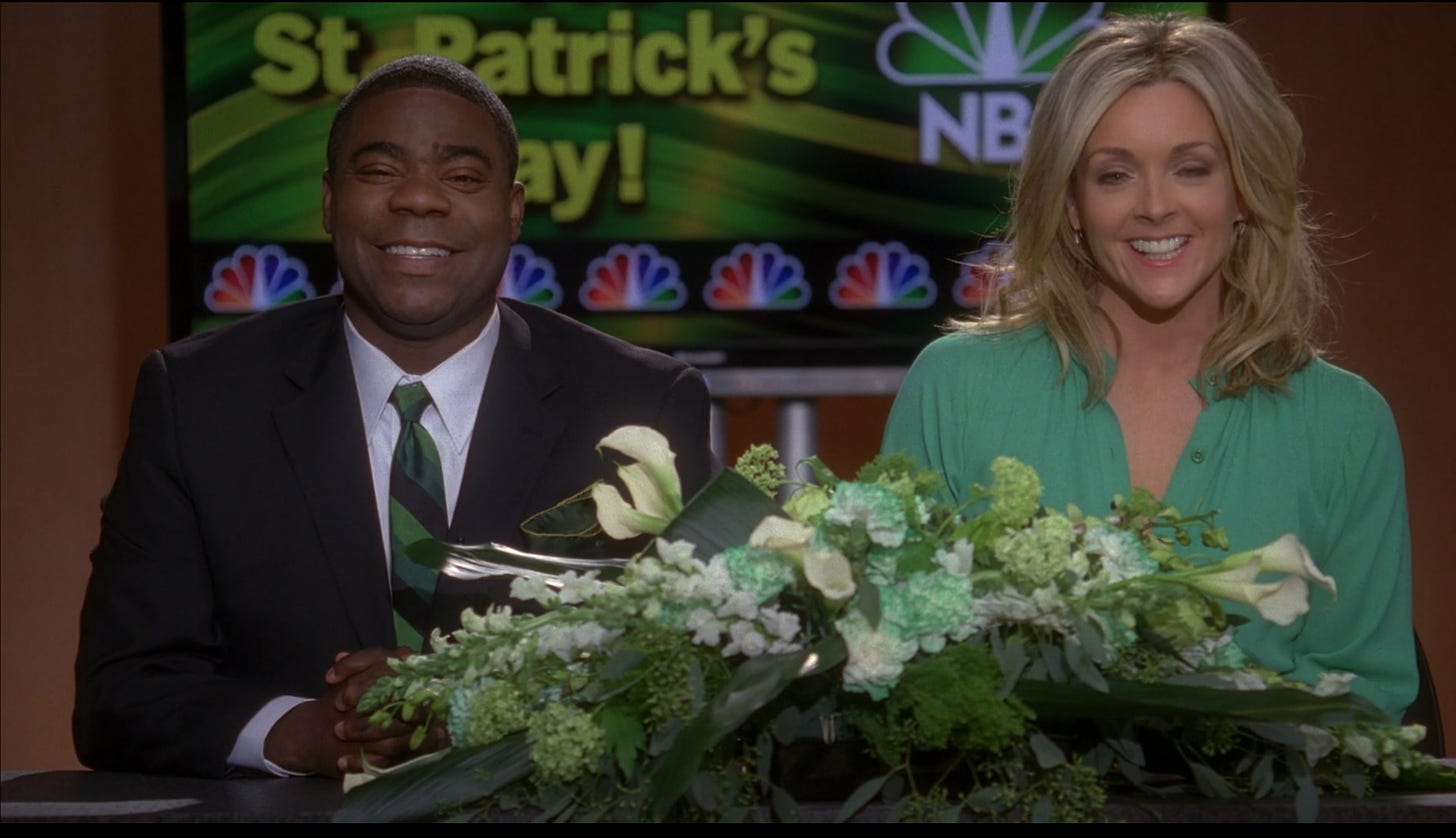 Jenna and Tracy hosting the St. Patrick's Day Parade on "30 Rock"