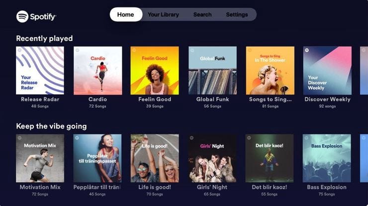 Spotify apple tv