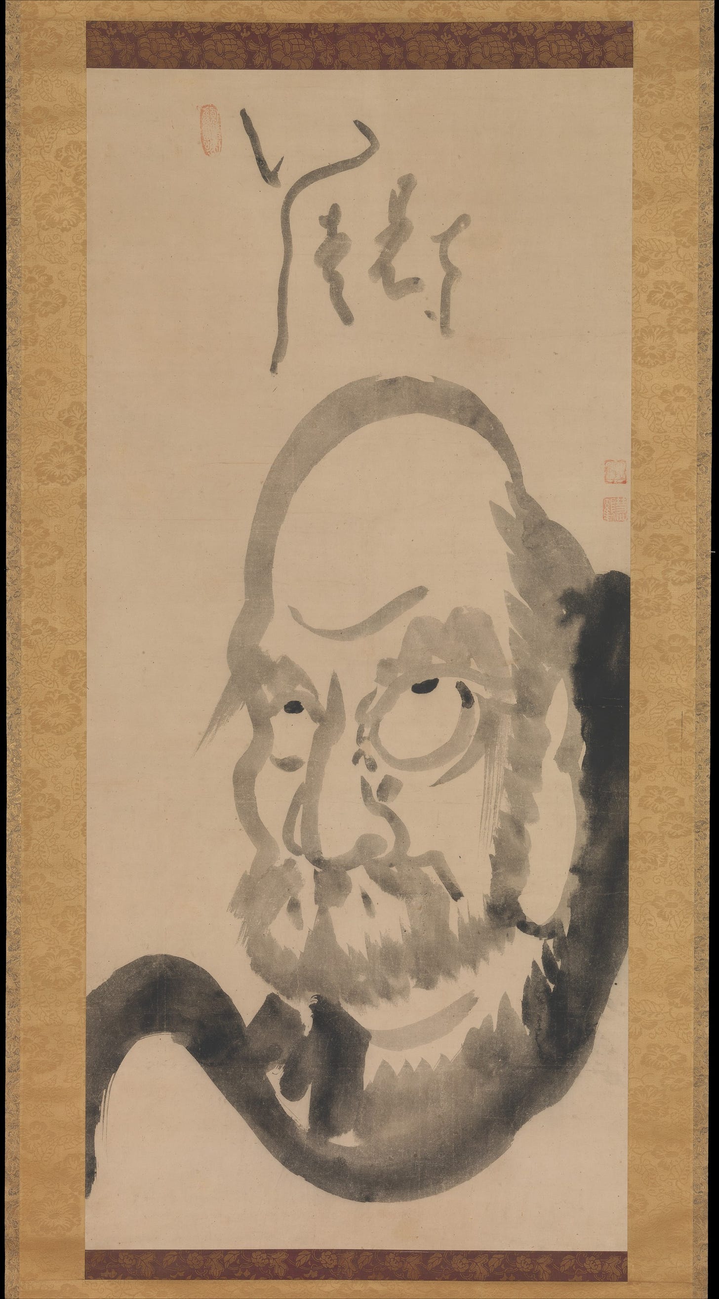Hakuin Ekaku | Portrait of Bodhidharma | Japan | Edo period (1615–1868) |  The Metropolitan Museum of Art