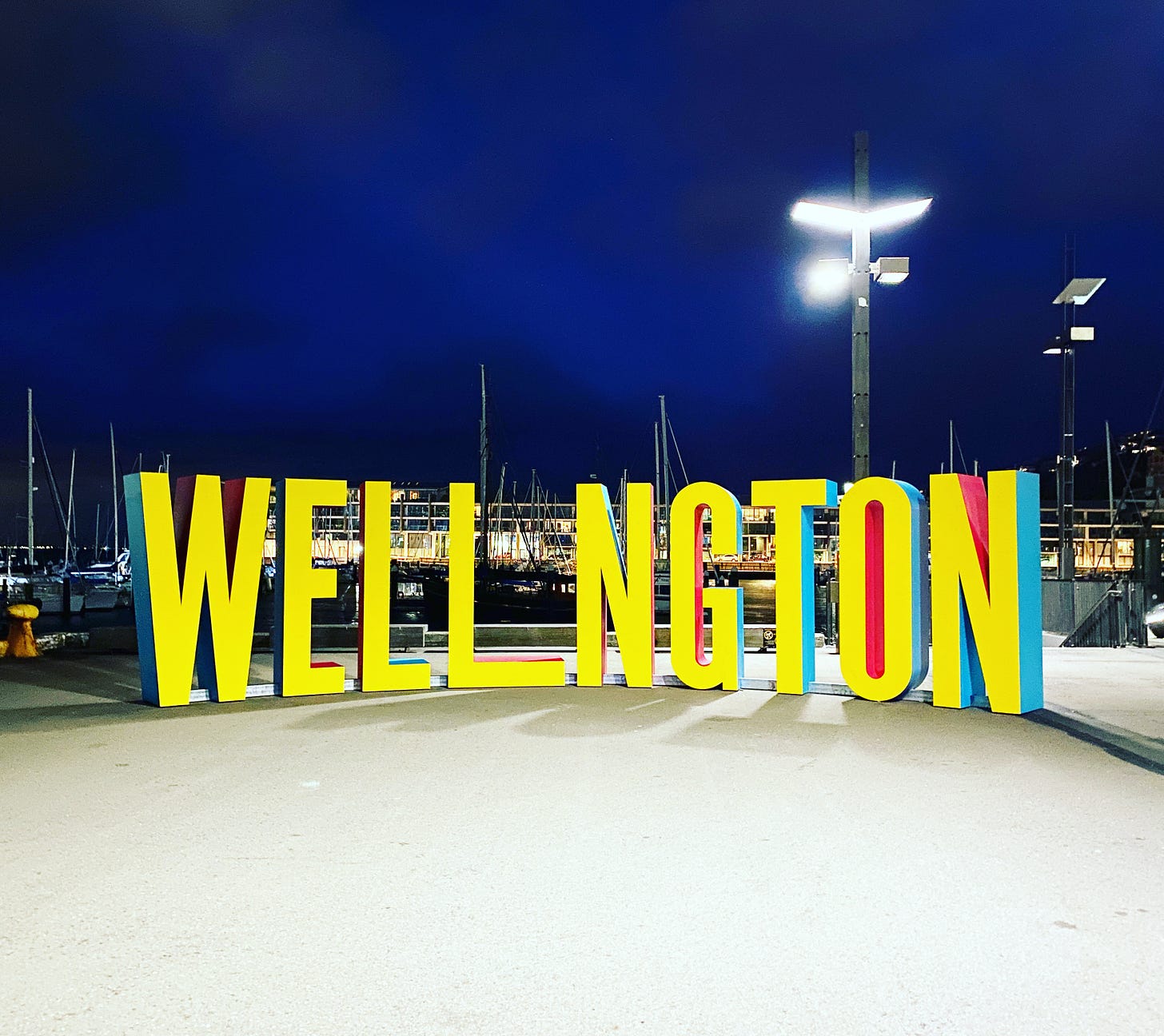 Image of Wellington sign — the picture was taken by the author