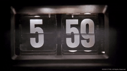 Bill Murray smashing an alarm clock in the movie 'Groundhog Day'