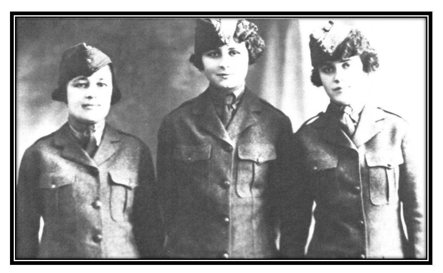 PFCs Mary Kelly, May O'Keefe, and Ruth Spike