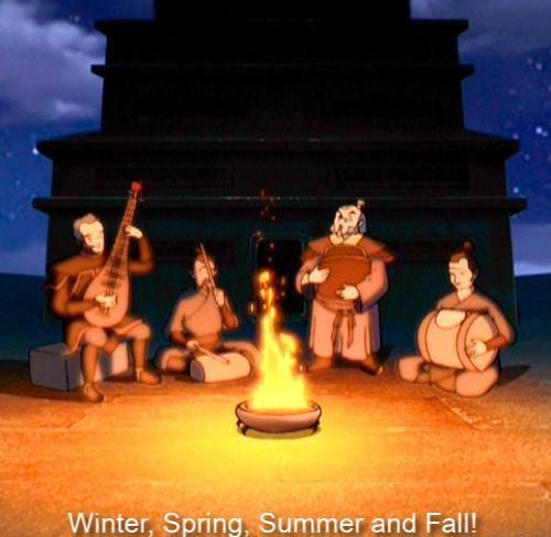 I see a lot of “Leaves from the vine.” But what about “Four seasons”? :  TheLastAirbender