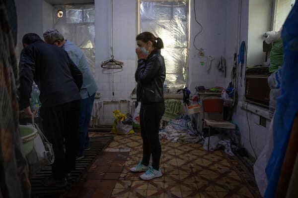 “How is it possible to recognize anything here?” Ms. Pokhodenko cried at the morgue in Zmiiv. “There is nothing left at all. Oh, my god. It’s horrible. There is nothing left.” 