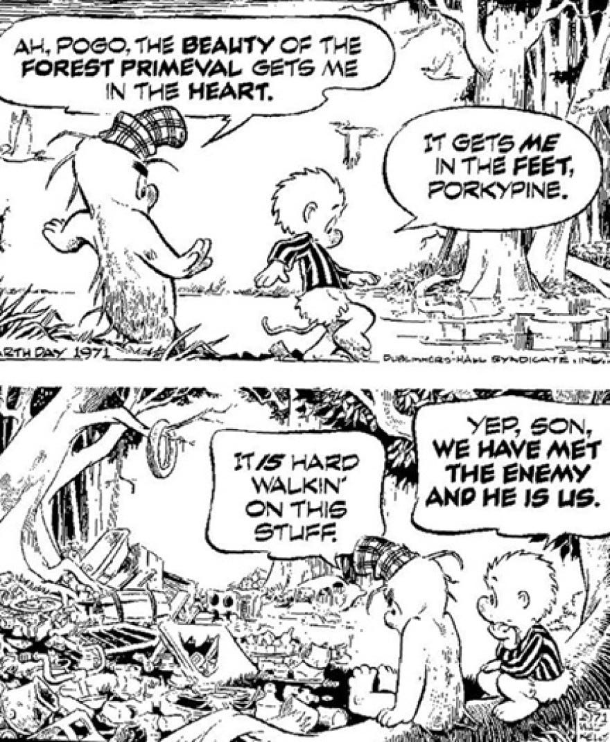 Walt Kelly's Pogo in a 1971 Earth Day poster