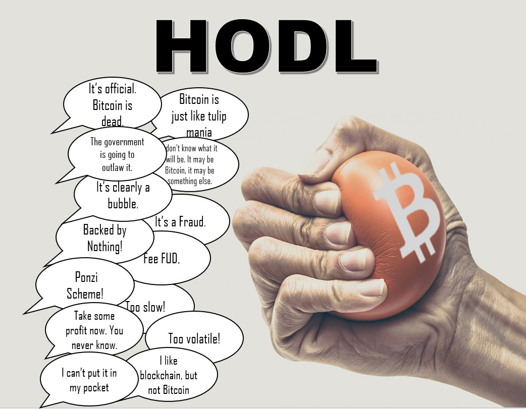 HODL strong. Don't cave to the FUD : Bitcoin