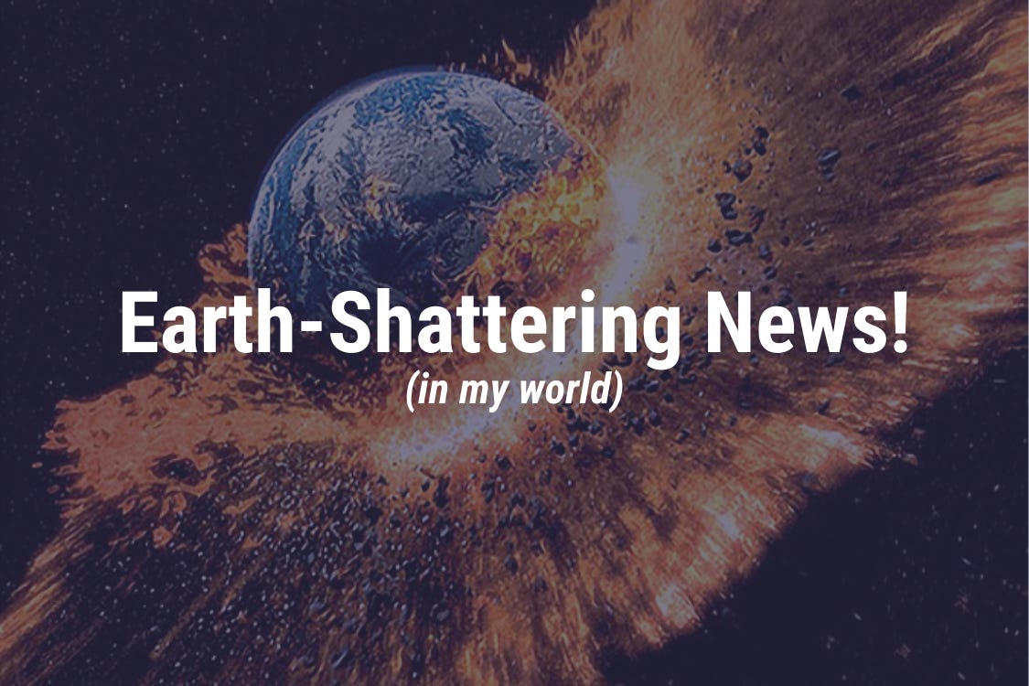 Earth-Shattering News. Plus, The Perfect Peel, The Best Illustrator, and Sunny Strikes Again
