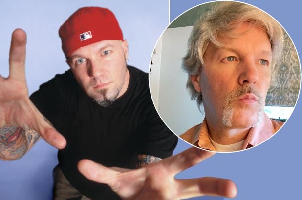 Fred Durst in 1999 and 2021