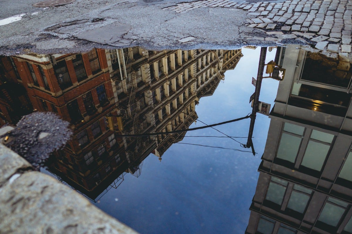 city puddle picture