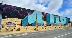 Mural by 1UP Crew in Miami
