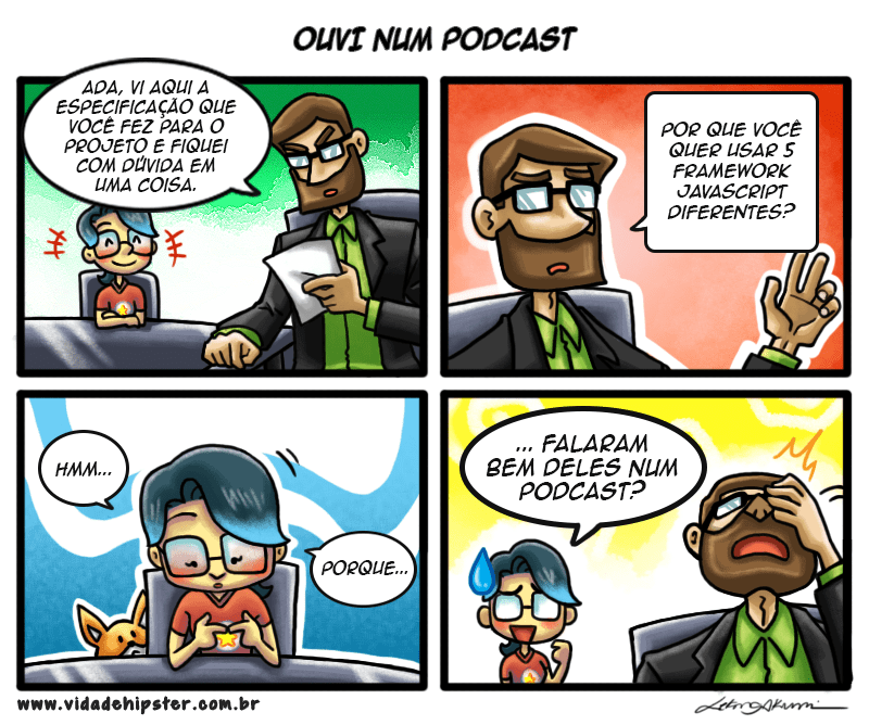 Ouvi num podcast