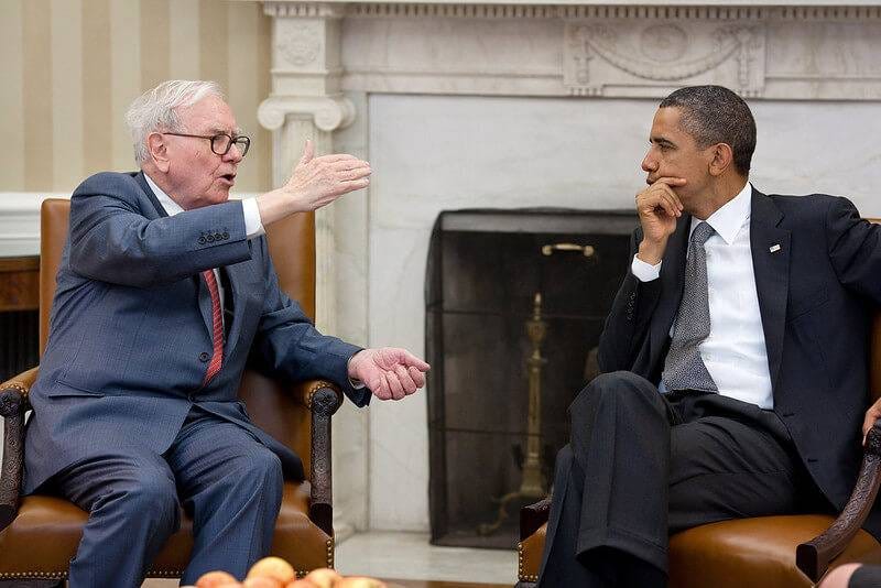 Değer yatırımcısı Warren Buffett Obama ile