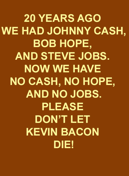 No Bacon Meme, a popular online meme.