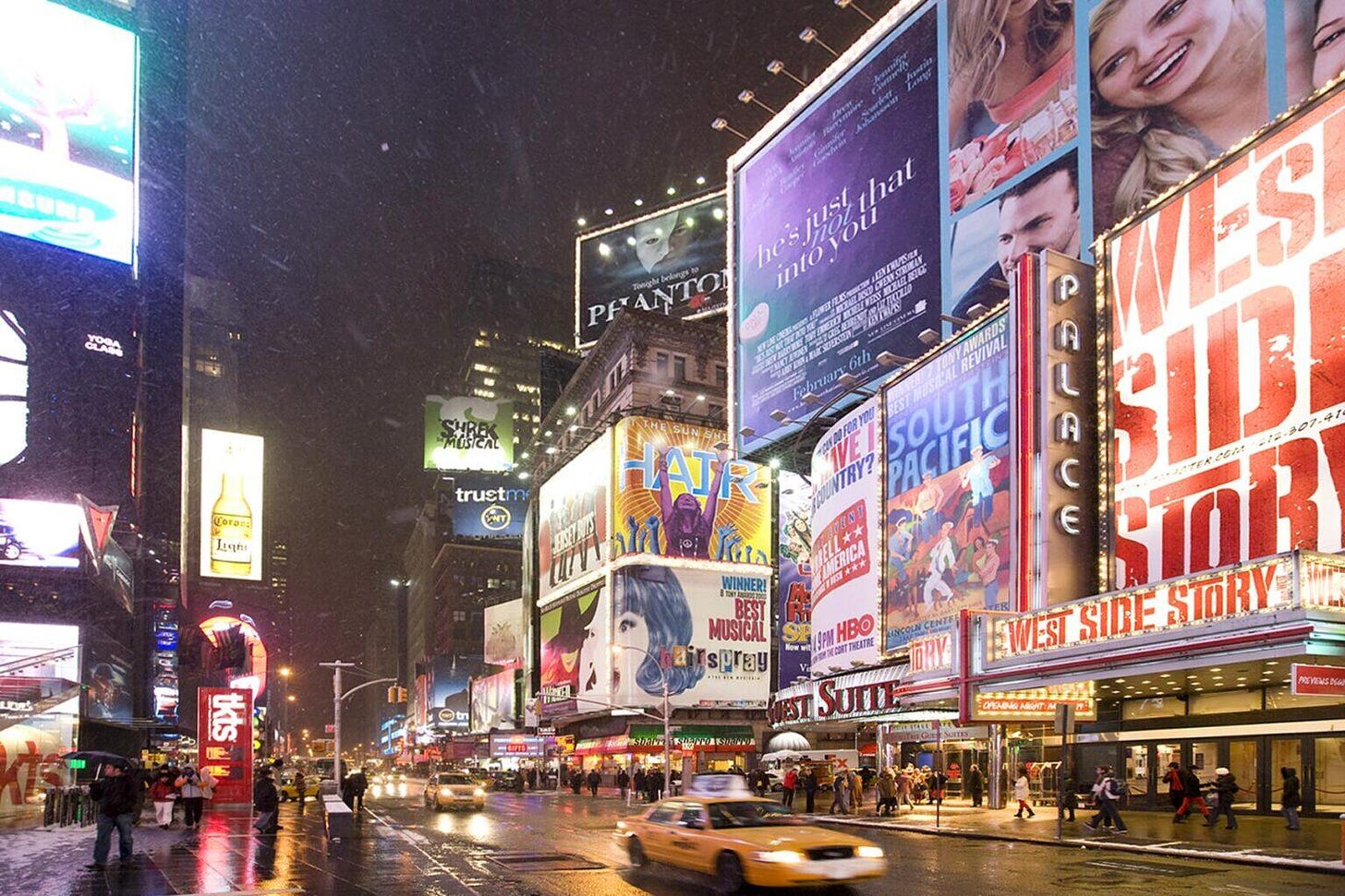 Photo of Broadway billboards in Times Square