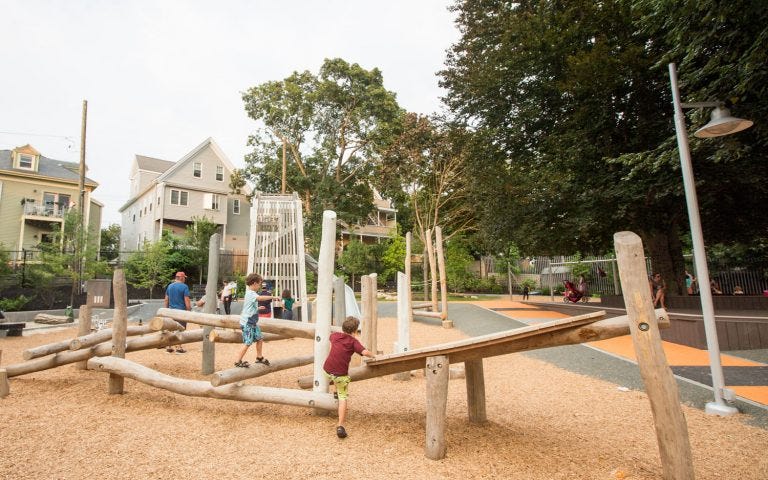 Hoyt-Sullivan Park Tower Playground | Earthscape Play