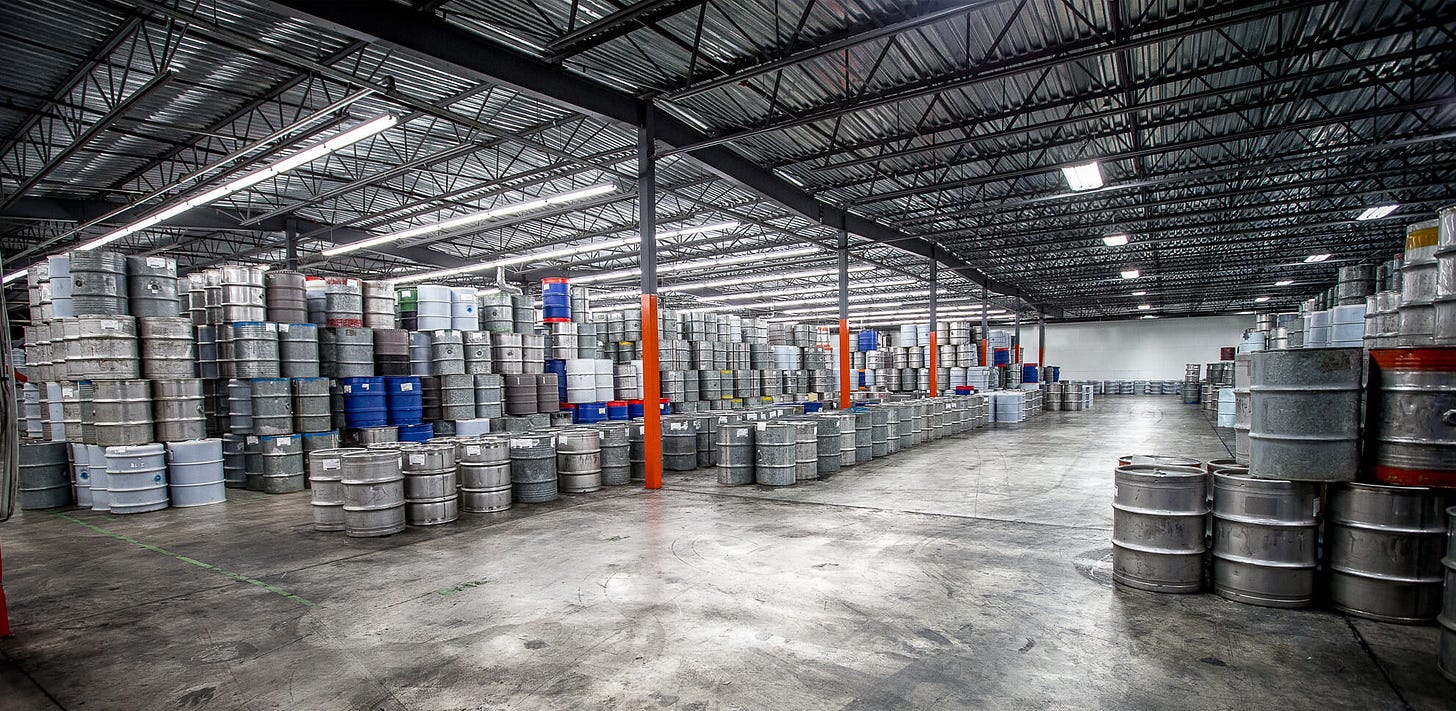 QMSP's maple syrup warehouse in Quebec. QMSP's maple syrup warehouse in Quebec.
