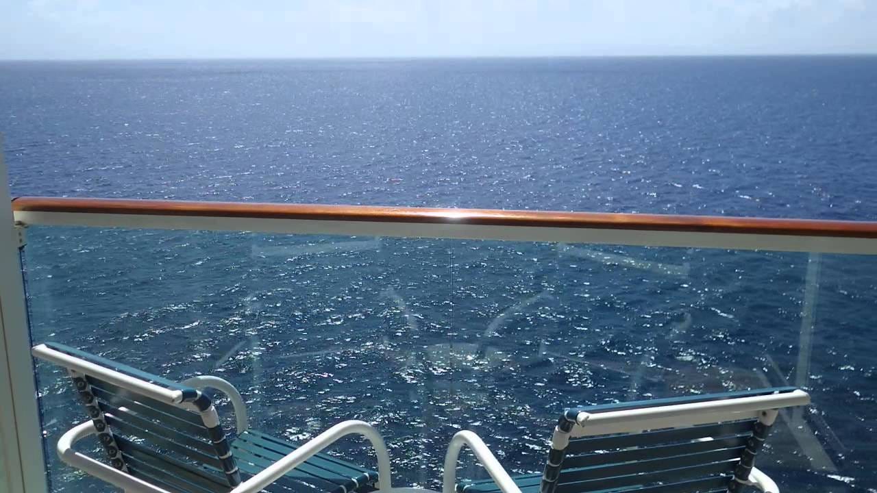 View from a cruise ship balcony 2 - YouTube