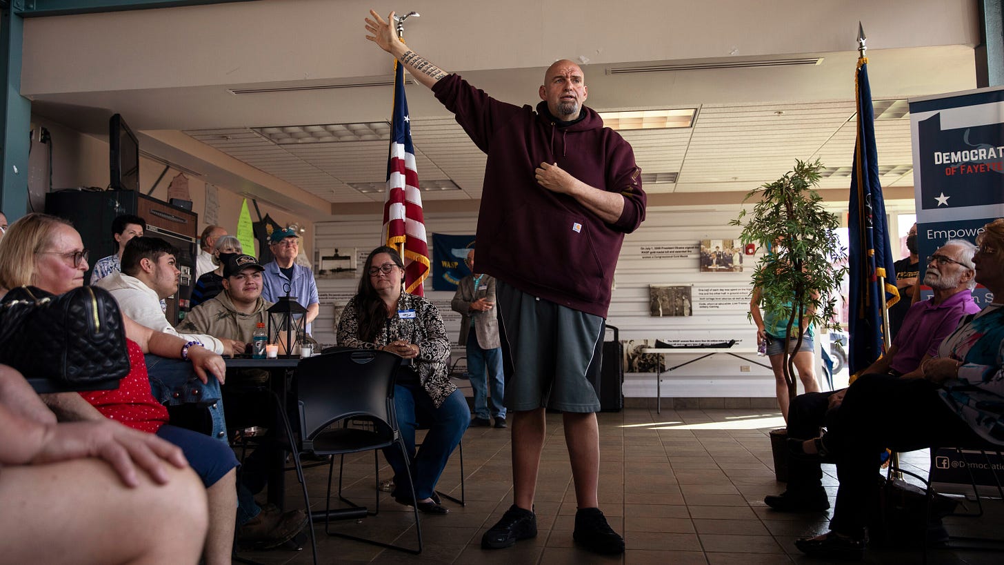 John Fetterman and the Remaking of Political Image - The New York Times