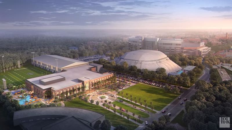 An artist's rendering of the new UF football facility. (Courtesy/UF)