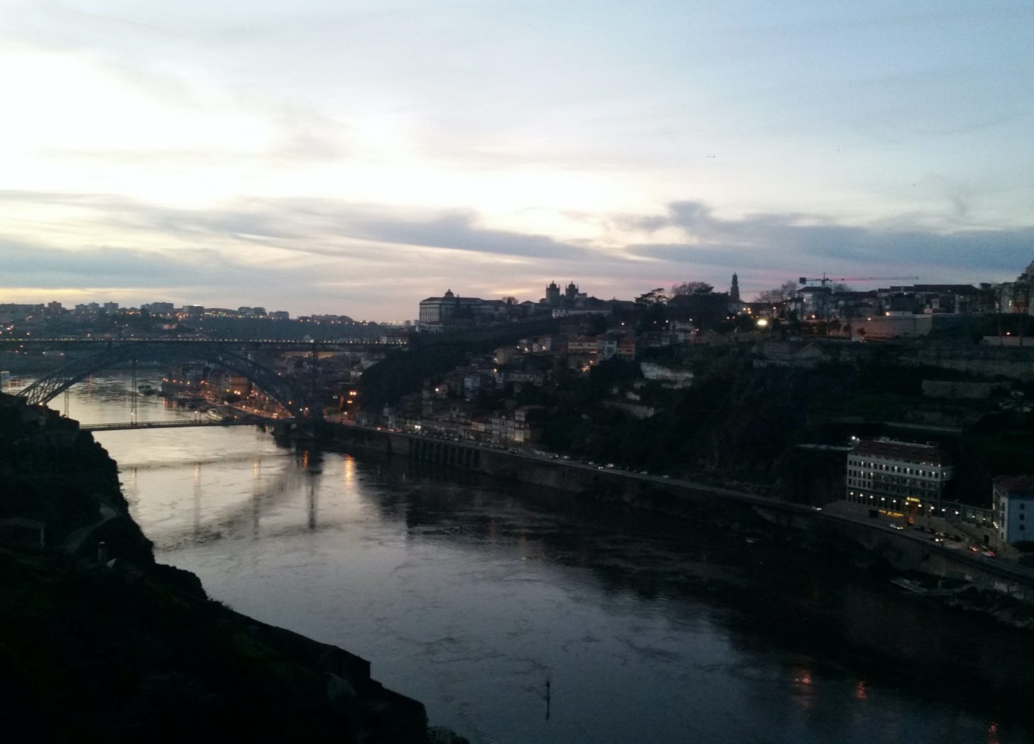 View of Porto at sunset