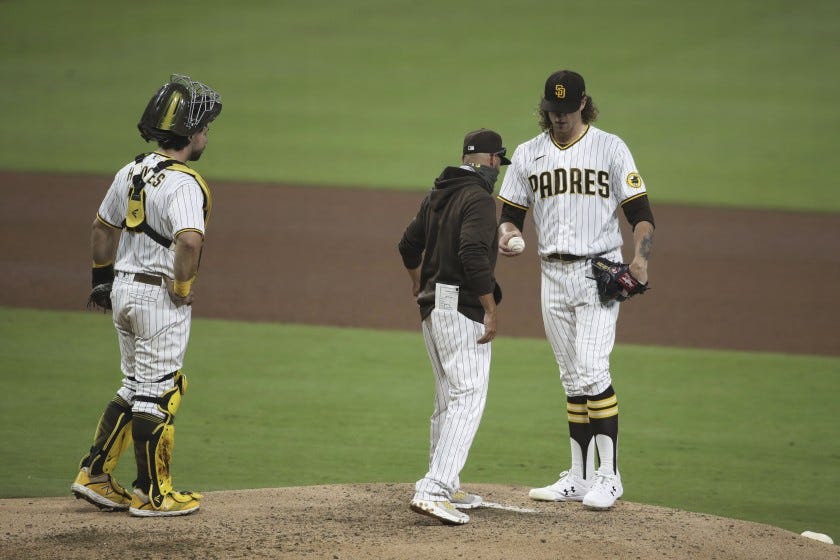 Padres Daily: Davies paints again; Paddack needs to paint more; Grisham's  evolution - The San Diego Union-Tribune
