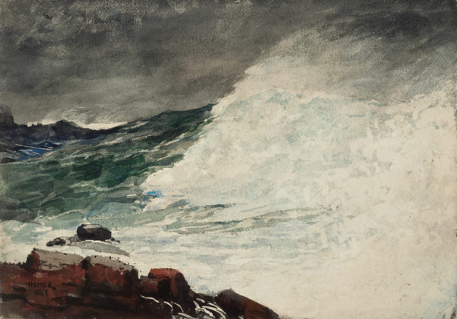 Prout’s Neck, Breaking Wave (1887)